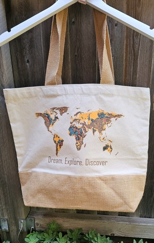 Unique design map - big, tote