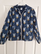 Next Girls Navy Blue Disney Daisy Duck Raincoat / Jacket Age 9 Years