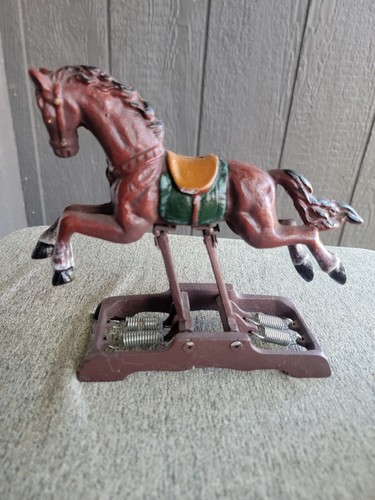 Cast iron race horse - iron,