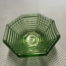 Green Depression Glass Bowl