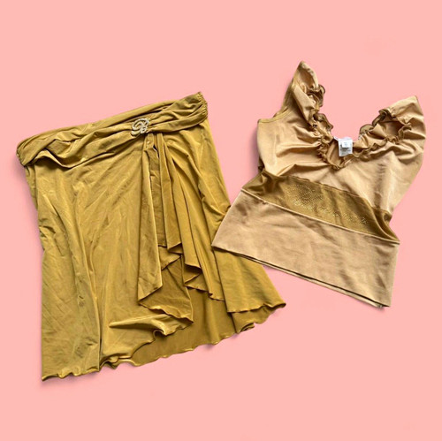 Blumarine gold satin - 2, piece