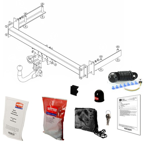 Witter towbar for volkswagen - witter,