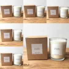 SCENTED SOY WAX CANDLES ESSENTIAL OIL Vegan NATURAL AROMA FRAGRANCE 30 HOUR BURN