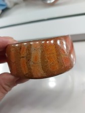 Stunning Chunky Bracelet , Coral And Sand ? With Enamel Overlay .