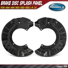 2x Brake Disc Splash Panels Feont  for Mini Mini R50 R53 R52 1.4 1.6 34116754928