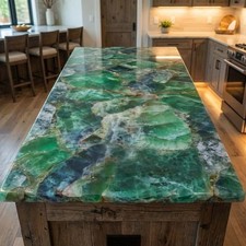 Custom Green Fluorite Kitchen