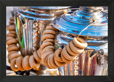 Samovar and Sushki Framed Wall