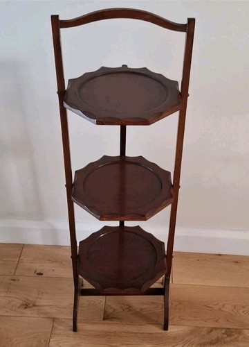 Antique folding wooden cake - wooden,
