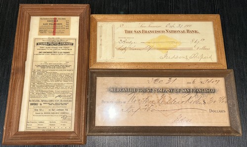 Antique bank notes and - bank,