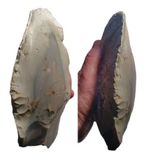 Extremely Rare Large British Prehistoric Early Neolithic Flint Hafted Axe Head 