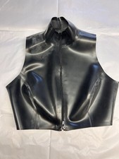 Cropped Latex Zip Top Size 10