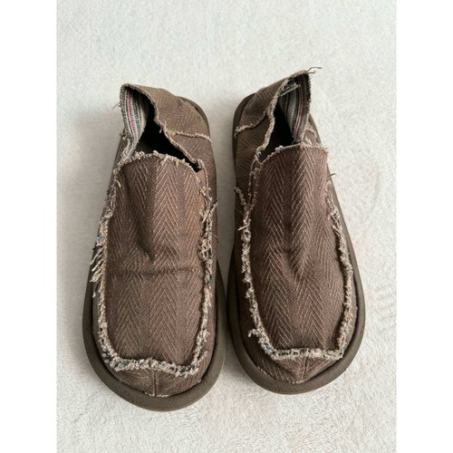 Sanuk mens brown sidewalk - brown,