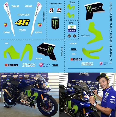 Decals for yamaha r1 m - for,