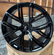 Audi Q7 Q8 Vw Touareg x4 23" Audi 152 Style Alloys Black 5x112 10.5J Et18