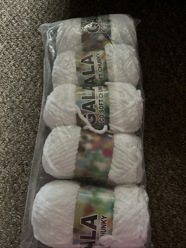 Gala eco soft white chenille - eco,