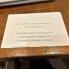 Wycombe v Woking capital