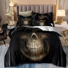 Skull Head Duvet Cover Gothic