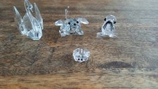 Crystal Glass Figurines X 4