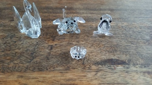 Crystal glass figurines - crystal,