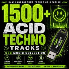 👉 1300 Techno Tracks USB