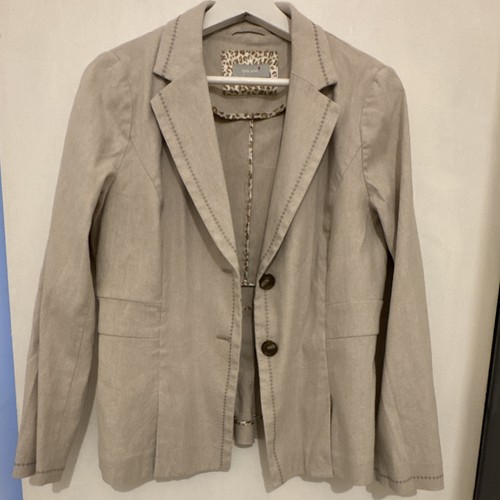 Per una beige linen blend - per,