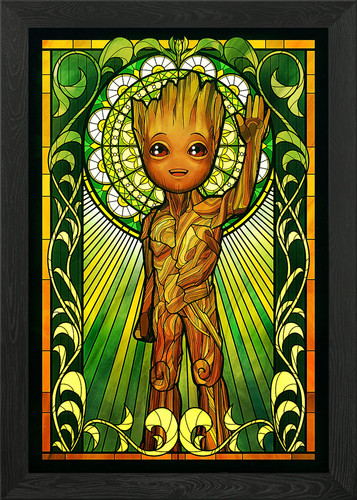 Stained glass groot framed - stained,