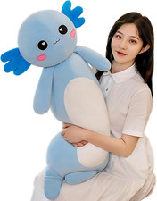 Long Axolotl Plush Pillow