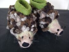 BNWOT FELTED WOOL HEDGEHOG SLIPPERS FIT INFANT TODDLER SIZE UK 3.5 - 5  COST £45