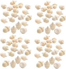 120 Pcs Wooden Acorn Craft