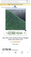 8 X 4m 7mm Artificial Grass