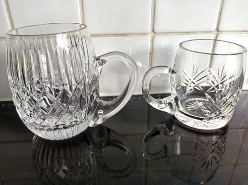 Perfect cut glass - glass, tankards