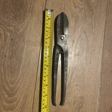 Gilbow Vintage Straight Tin Snips 10-inch Made In England. Good Used Condition