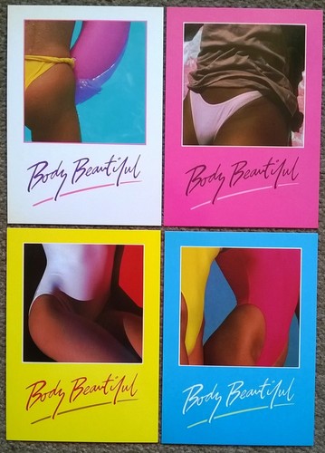 Set four modern postcards - set,