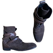H by Hudson brown suede boots