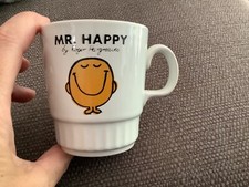 Vintage Kiln Craft Mr Men Mr Happy Small Mug Ceramic