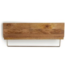 Wooden Bathroom Shelf with