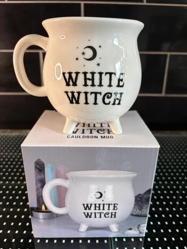 Gothic white witch cauldron - gothic,