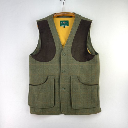 Alan paine tweed shooting vest - paine,