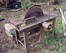 B W Chard Cast Iron Saw Bench (Stationary Engine, Classic Tractor)