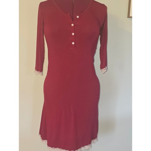 Ekouaer womens wine red lace - wine,