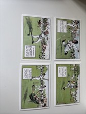 Collection of Classic Cricket Cards Chas Crombie Humour postcards Complete Set