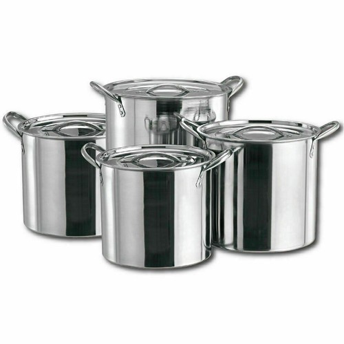 New 4pc large stainless steel - stainless,