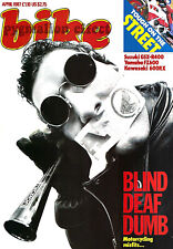 Bike Magazine 04/1987 GPZ600R Kawasaki GPZ600RX Ninja GSX-R400 Yamaha FZ600 GPZ