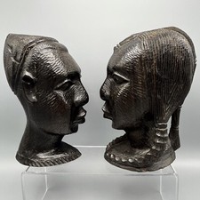 African Head Pair Bookends