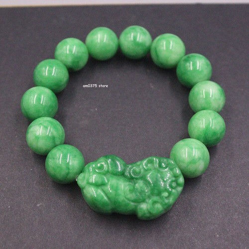 Chinese green jade bead - chinese,