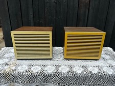 pair Vintage Siemens Klangfilm bookshelf   speakers german  1960ies