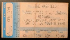 Nirvana Concert Ticket Stub