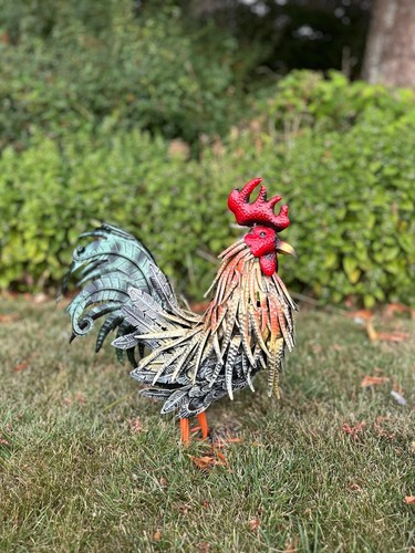 Decorative metal cockerel - decorative,