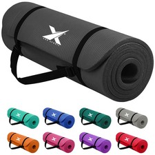XN8 Yoga Mat 10 & 15mm Thick Gym Mats Exercise Fitness Pilates Aerobic Workout