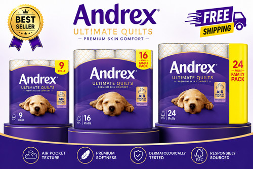 Andrex ultimate quilts toilet - andrex,